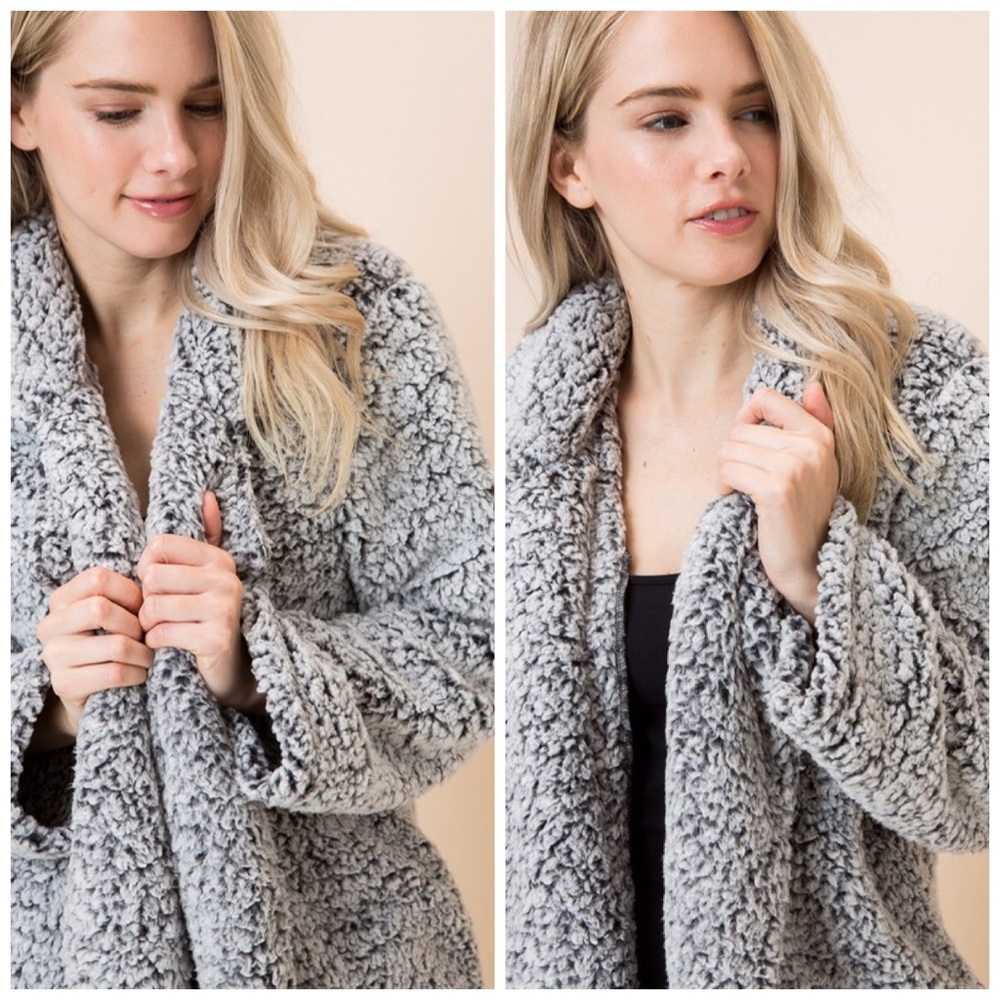 SALE!! Best Coat❤️LAST 1! Longline Sherpa Coat - Picture 3 of 3